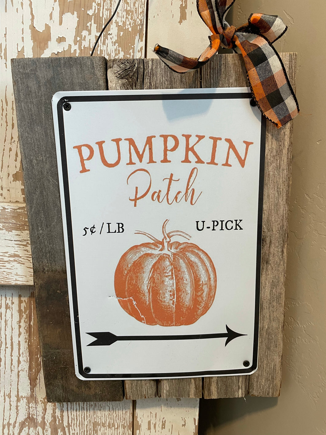 Metal sign