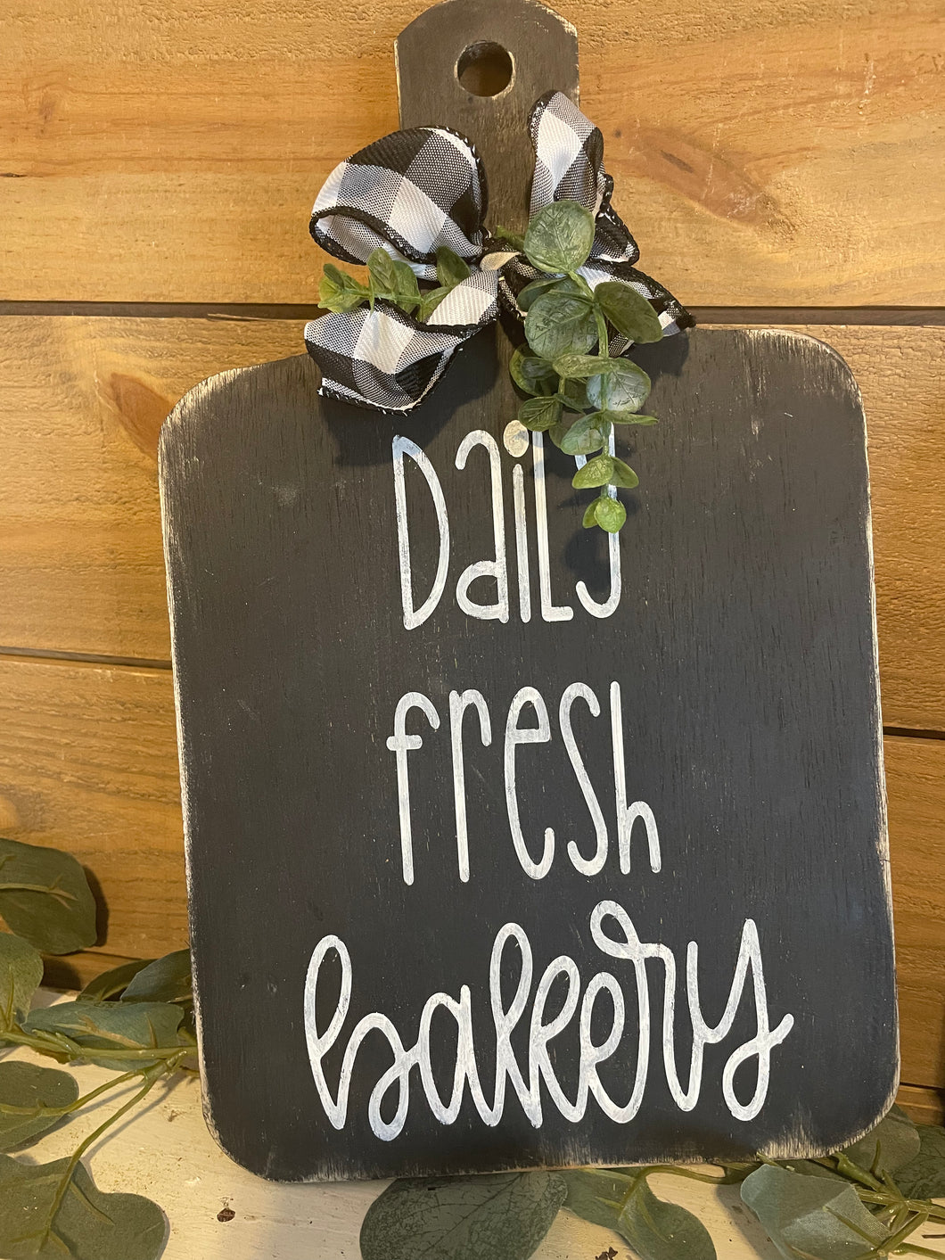 Daily fresh bakery cutting boards