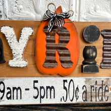 Load image into Gallery viewer, Hayrides sign
