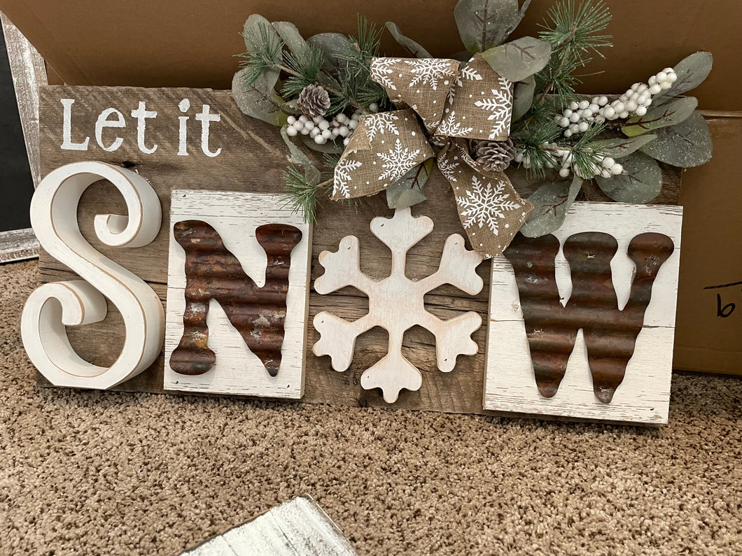 Let it snow sign