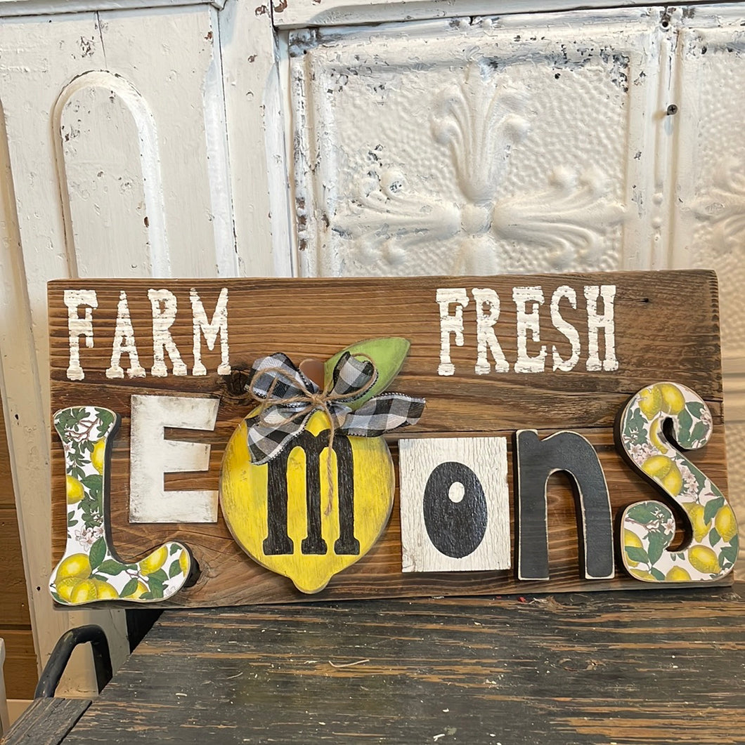 Farm fresh lemons