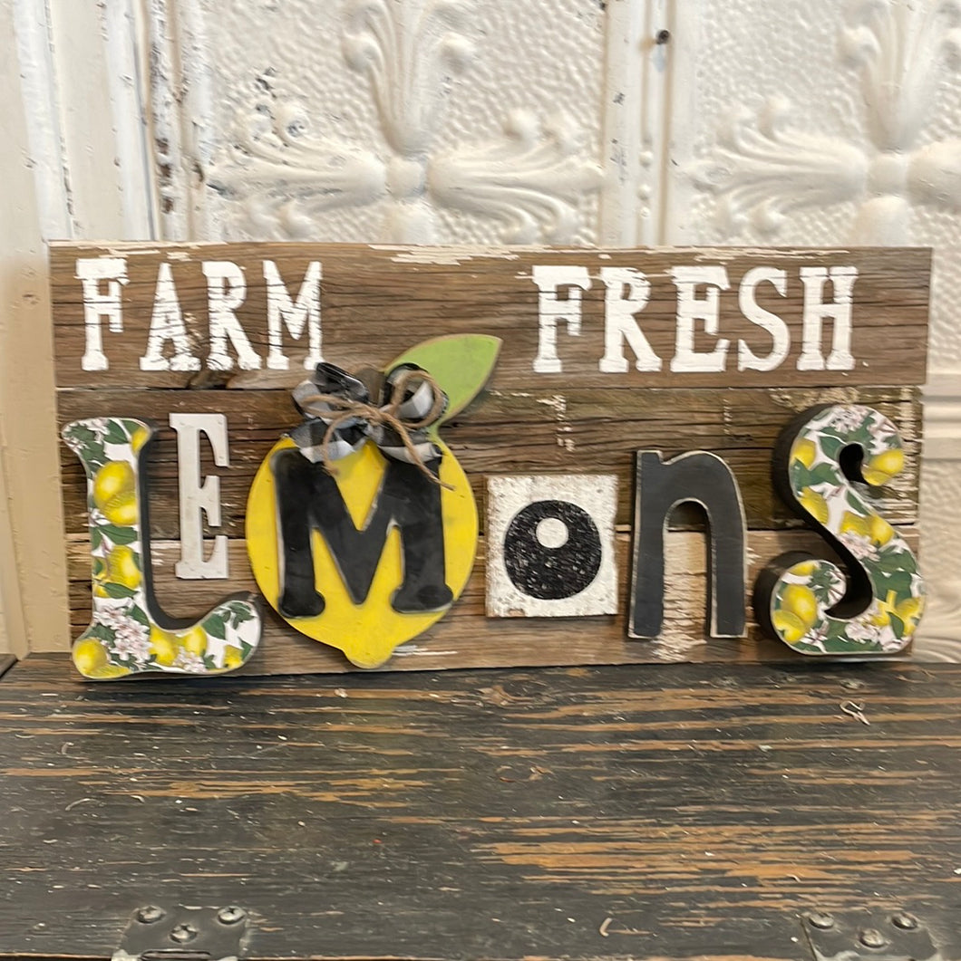Farm fresh lemons sogn
